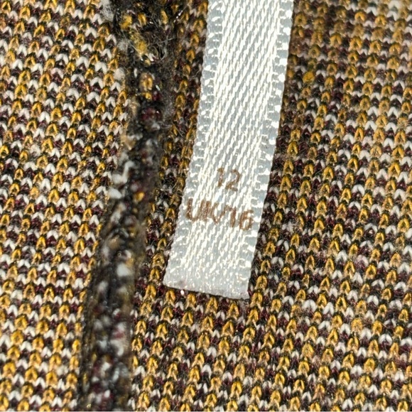 Free People Plaid Cropped Flare Pants Size 12 - Picture 9 of 16